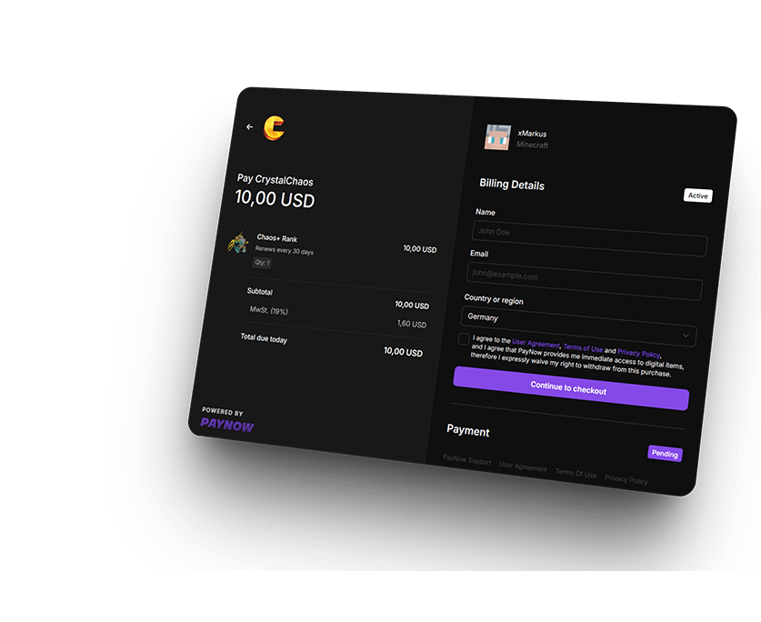 PayNow Checkout Preview